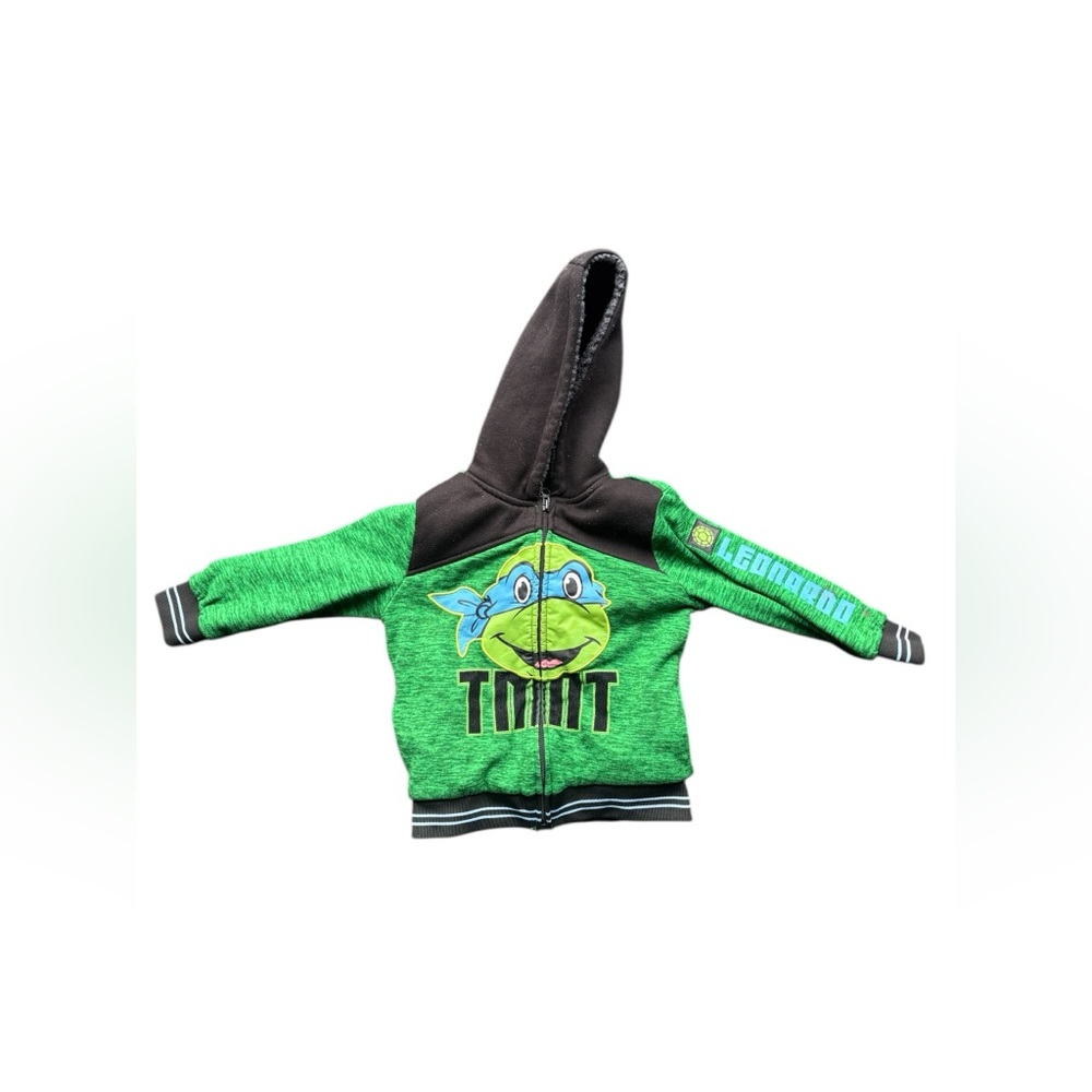 ✨Green and black Leonardo Ninja Turtle hoodie for kids✨